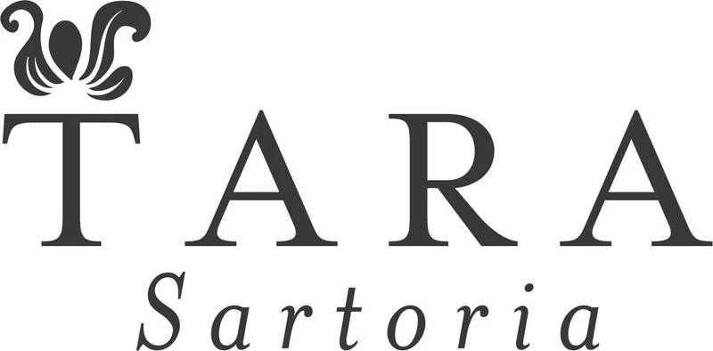 Pierwsze logo Tara Sartoria z dużym słowem TARA